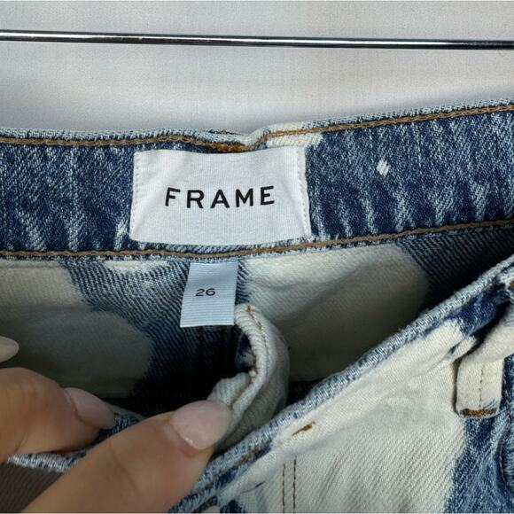 FRAME Le Ultra Baggy Short Tie Dye Jean Shorts Size 26 - Picture 3 of 10